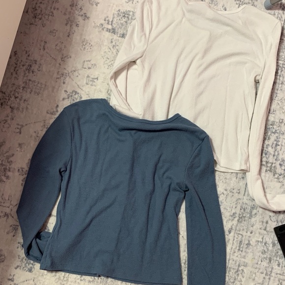 BP Women's Cardigan Set - White and Blue - Picture 4 of 4